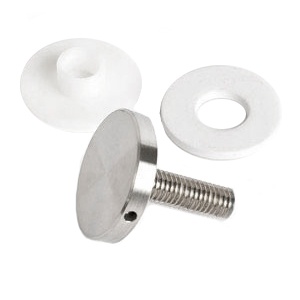1.5" diameter cap with 1.25" long M10 threads and Panel Protection