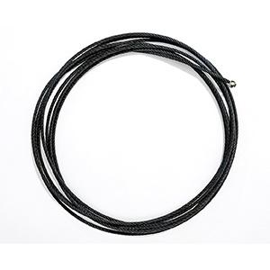 3mm (1/8") stainless steel cable: Black Oxide