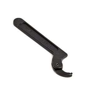 Adjustable pin spanner wrench for holes 3/4"  to 2" circle diameter, 1/8" pin